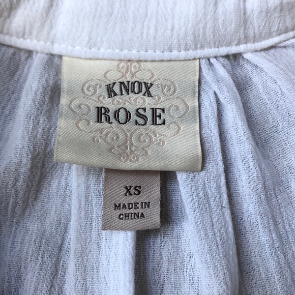 Knox Rose women’s white sleeveless tunic - Picture 2 of 4